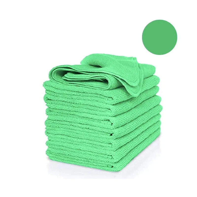 Microfiber Cloth 16x16 Green 5-Pack