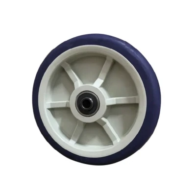 Ruedas con Centro de Plástico para Carrito de Compras 8"