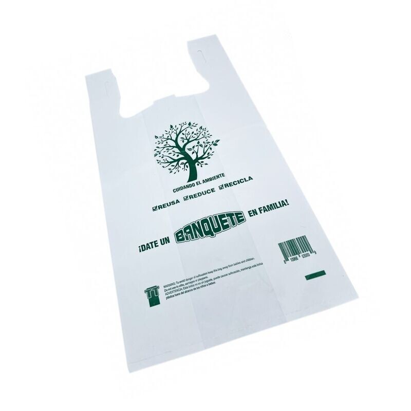 T-Shirt Bags Reusable 11x7x21 200-Pack