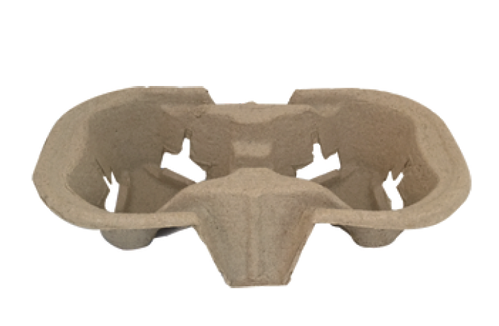 Biodegradable 2-Cup Pulp Paper Cup Holders