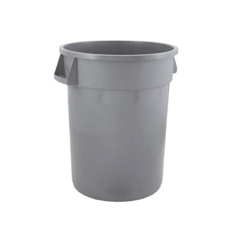 Wheeled Round Trash Can without Lid 120L