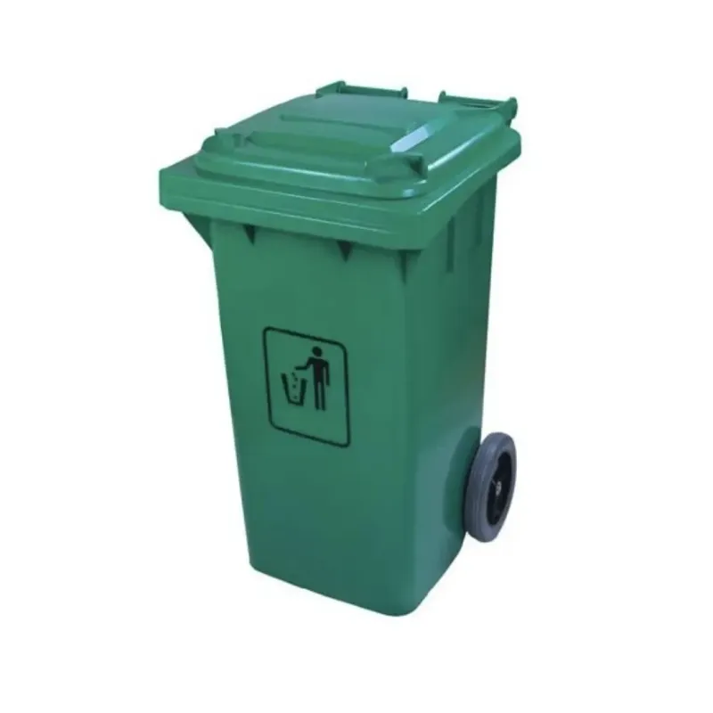 Wheeled Square Trash Can 240L