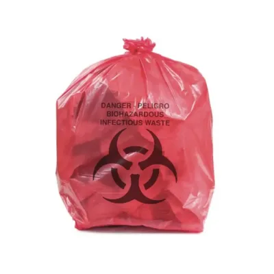 Bolsa de Basura Biohazard HDPE 24x24 08 Mic 20R/50B