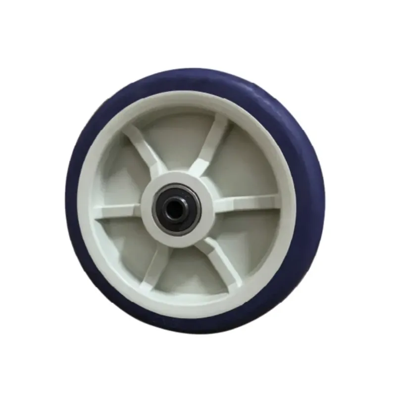 Wheels with Plastic Center for 8" Shopping Cart