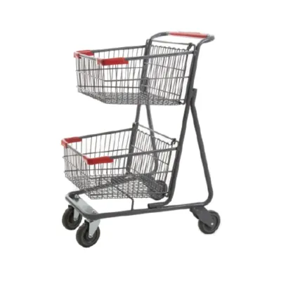 Double Basket Shopping Cart