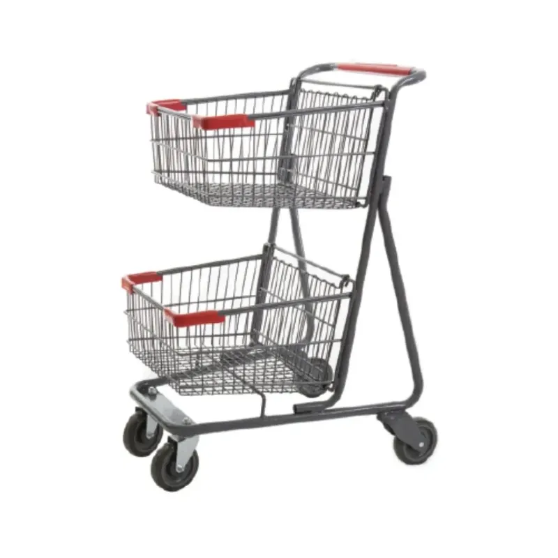 Double Basket Shopping Cart