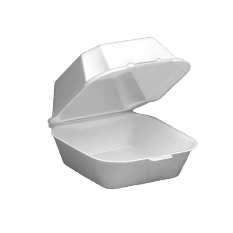 Hamburger Foam Plate 6x6 White Hamburger Foam Plate 6x6 White