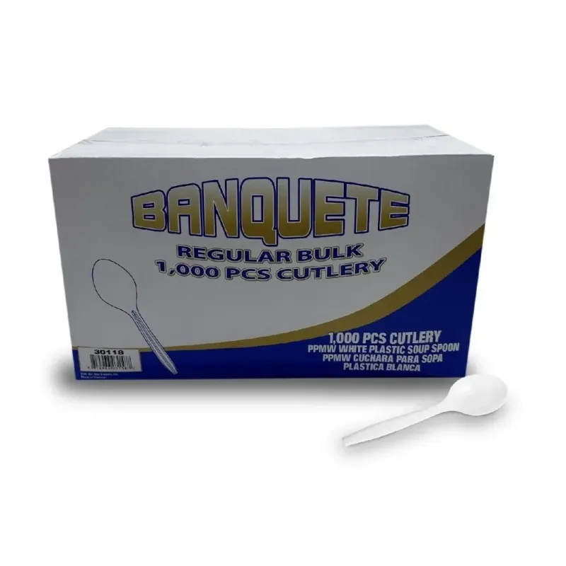 Disposable Soup Spoon 10/1000 White