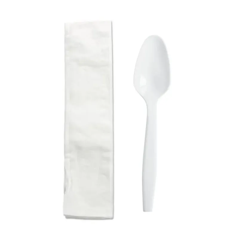 Tea Spoon/White Napkin
