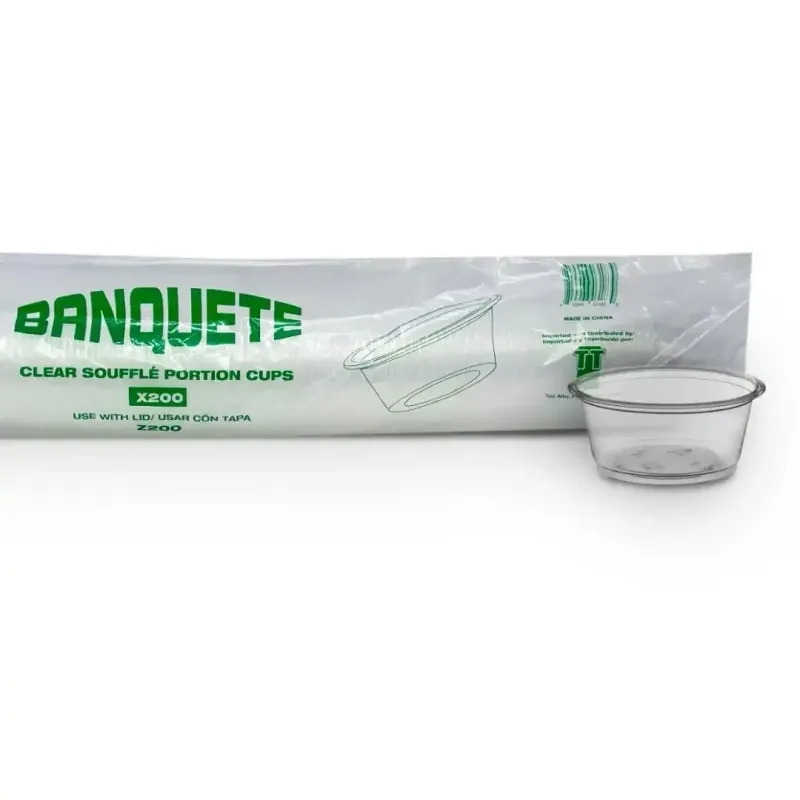 Souffle Cups 2oz Transparente