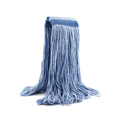 4 Ply Mop Rayon with Large Header Blue 4 Ply Mop Rayon with Large Header Blue
