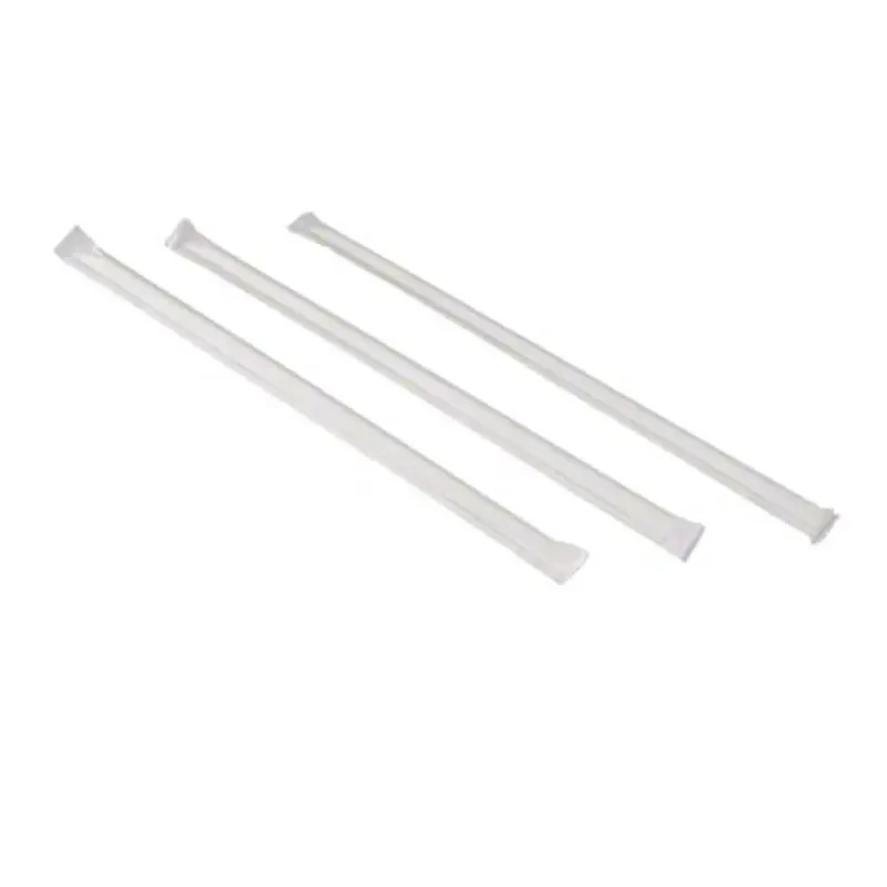 Sorbetos De Plástico Envueltos 7 3/4in