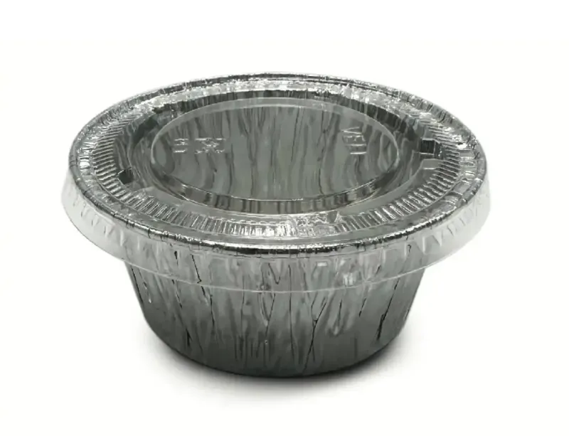 Aluminum Flan Container With Flat Lid 3.5oz