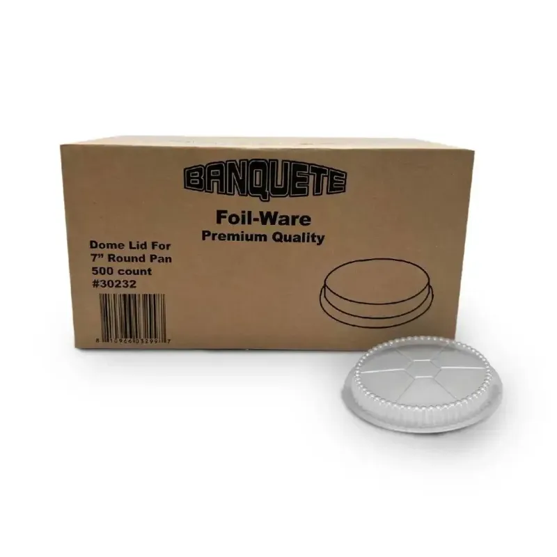 Dome 7" Round Aluminum Tray Lid