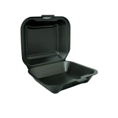 Undivided Foam Plate 8x8 200-Pack Black