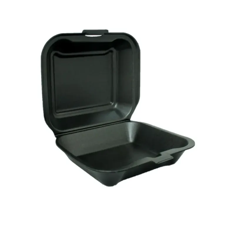 Undivided Foam Plate 8x8 200-Pack Black