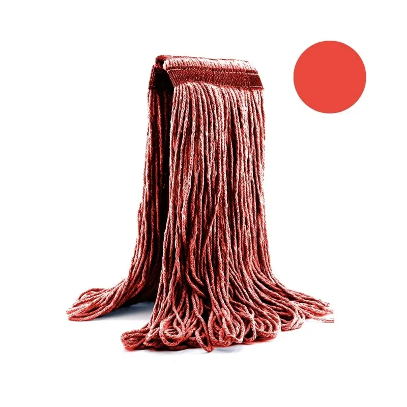 4 Ply Mop Rayon with Medium Header Red 4 Ply Mop Rayon with Medium Header Red