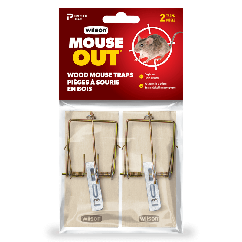 WILSON Mouse Out Wood Trap 2 Pack