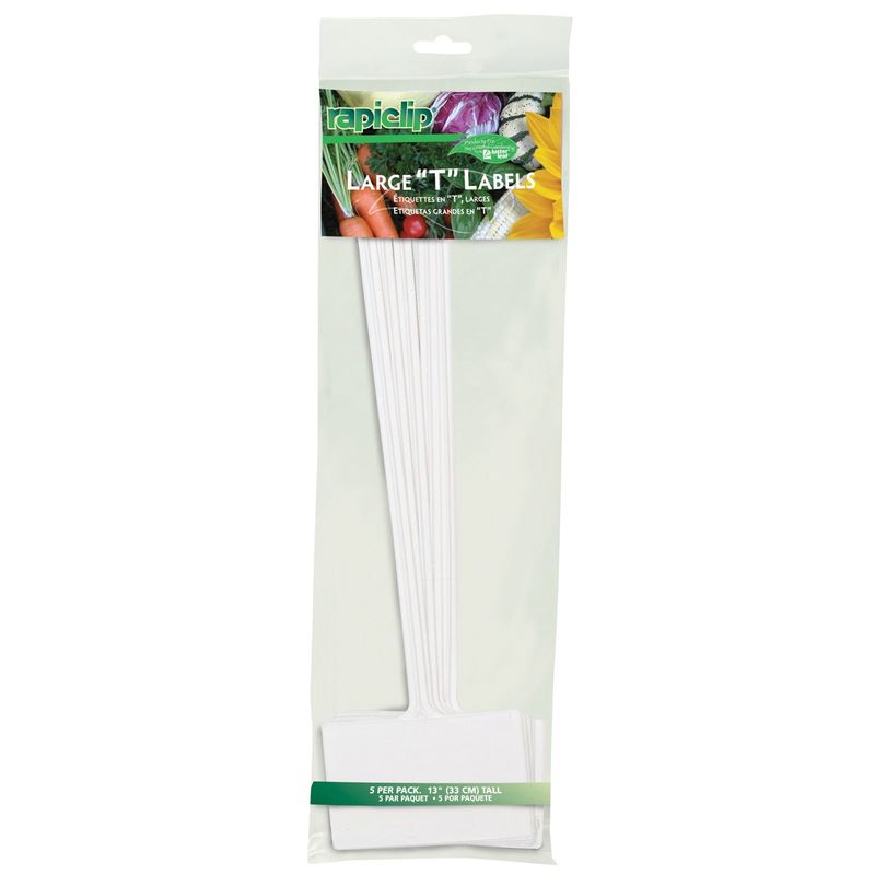 RAPICLIP Large &quot;T&quot; Labels 5pk