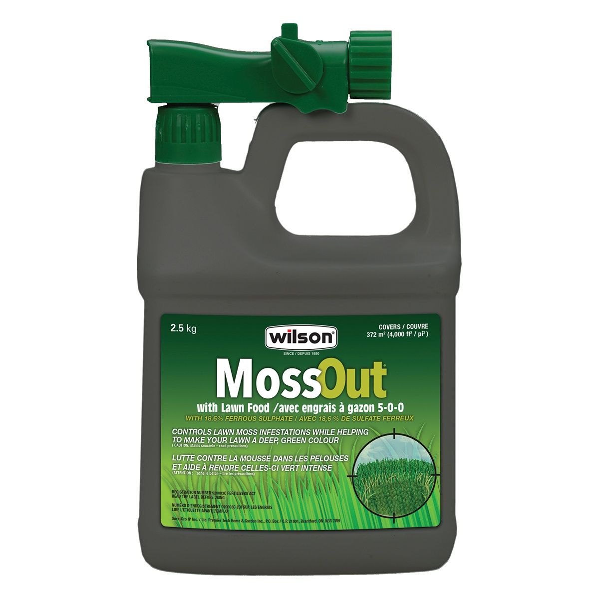 WILSON MossOut With Lawn Food 5-0-0 2.5 KG