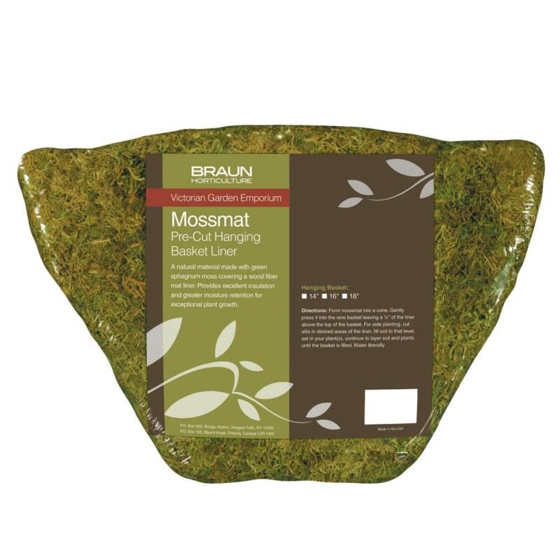 BRAUN Pre-Cut Mossmat Liner 18&quot;