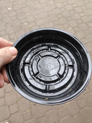 CURTIS WAGNER Black Saucer 6"