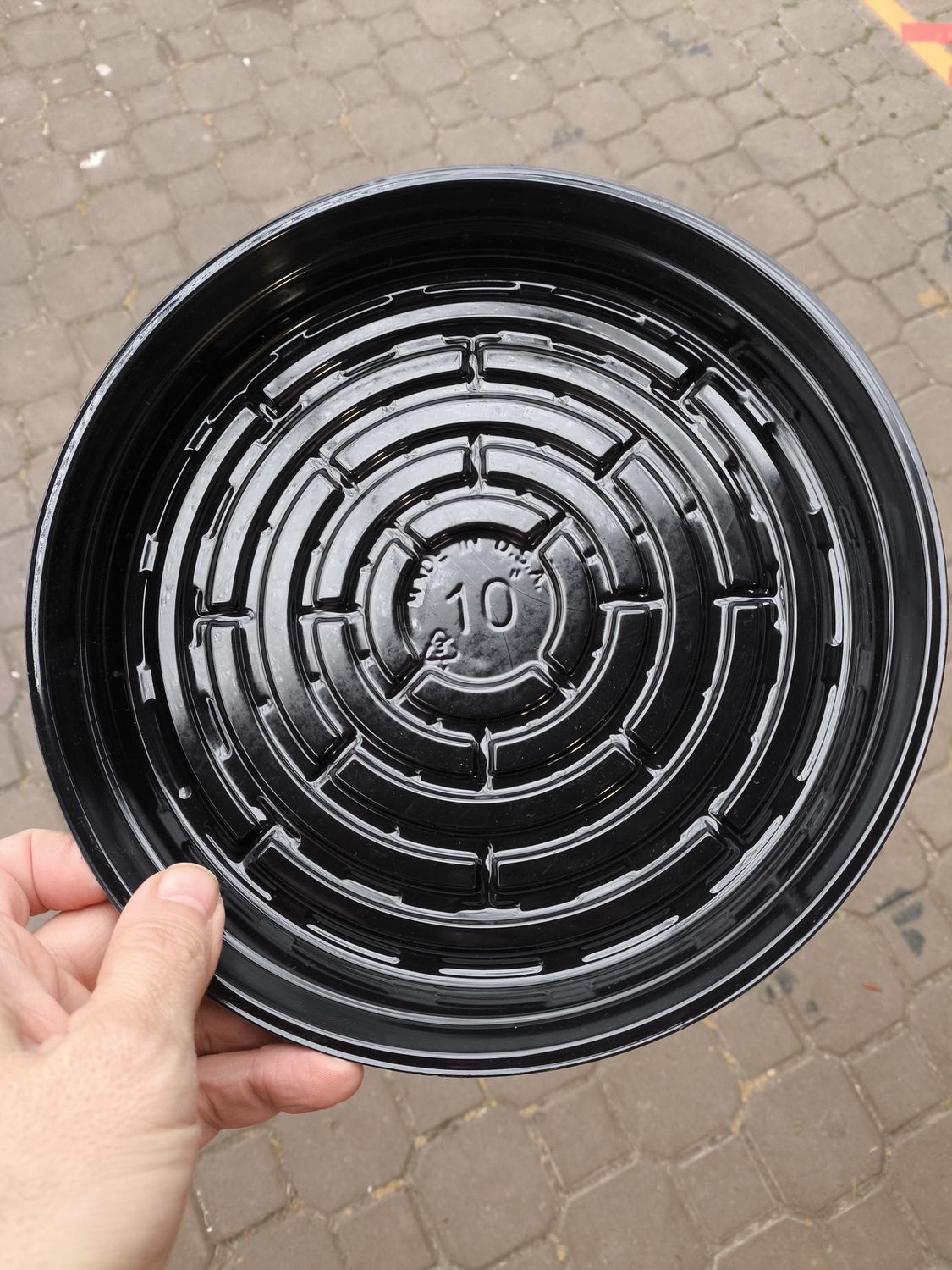 CURTIS WAGNER Black Saucer 10&quot;