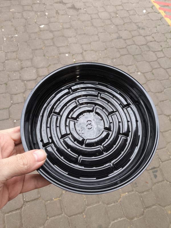 CURTIS WAGNER Black Saucer 8&quot;