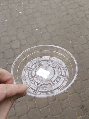 CURTIS WAGNER Clear Saucer 6"