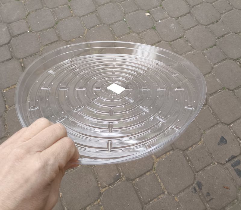 CURTIS WAGNER 14&quot; Clear Vinyl Saucer