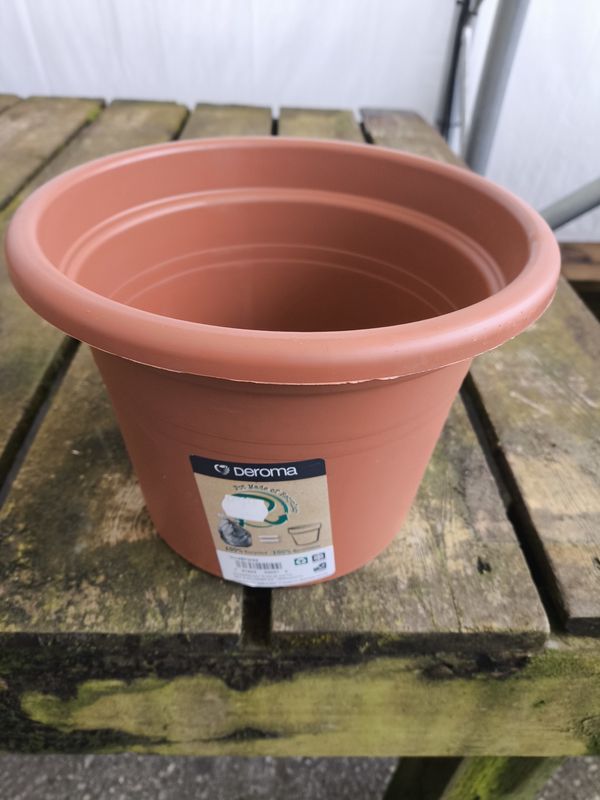 DEROMA 9.8&quot; Terra Cotta Pot