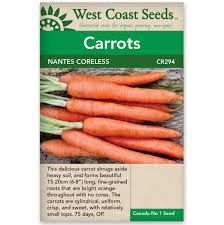 West Coast Seeds Carrots &#39;Nantes Coreless&#39;