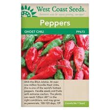West Coast Seeds Peppers &#39;Ghost Chili&#39;