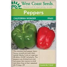 West Coast Seeds Peppers &#39;California Wonder&#39;