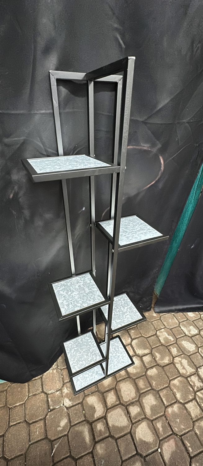 Plant Stand with Zinc Shelves
