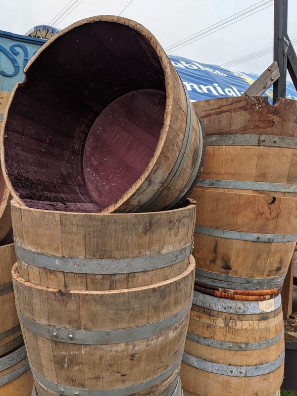 Half Wine Barrel