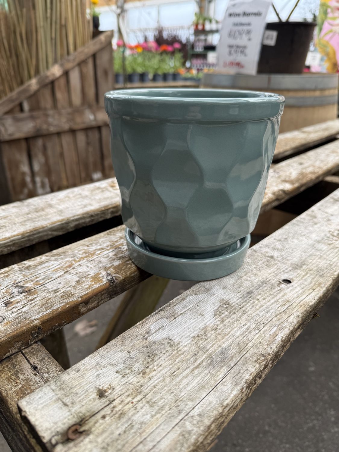 Pastel Decorative Pot, Colour: Green