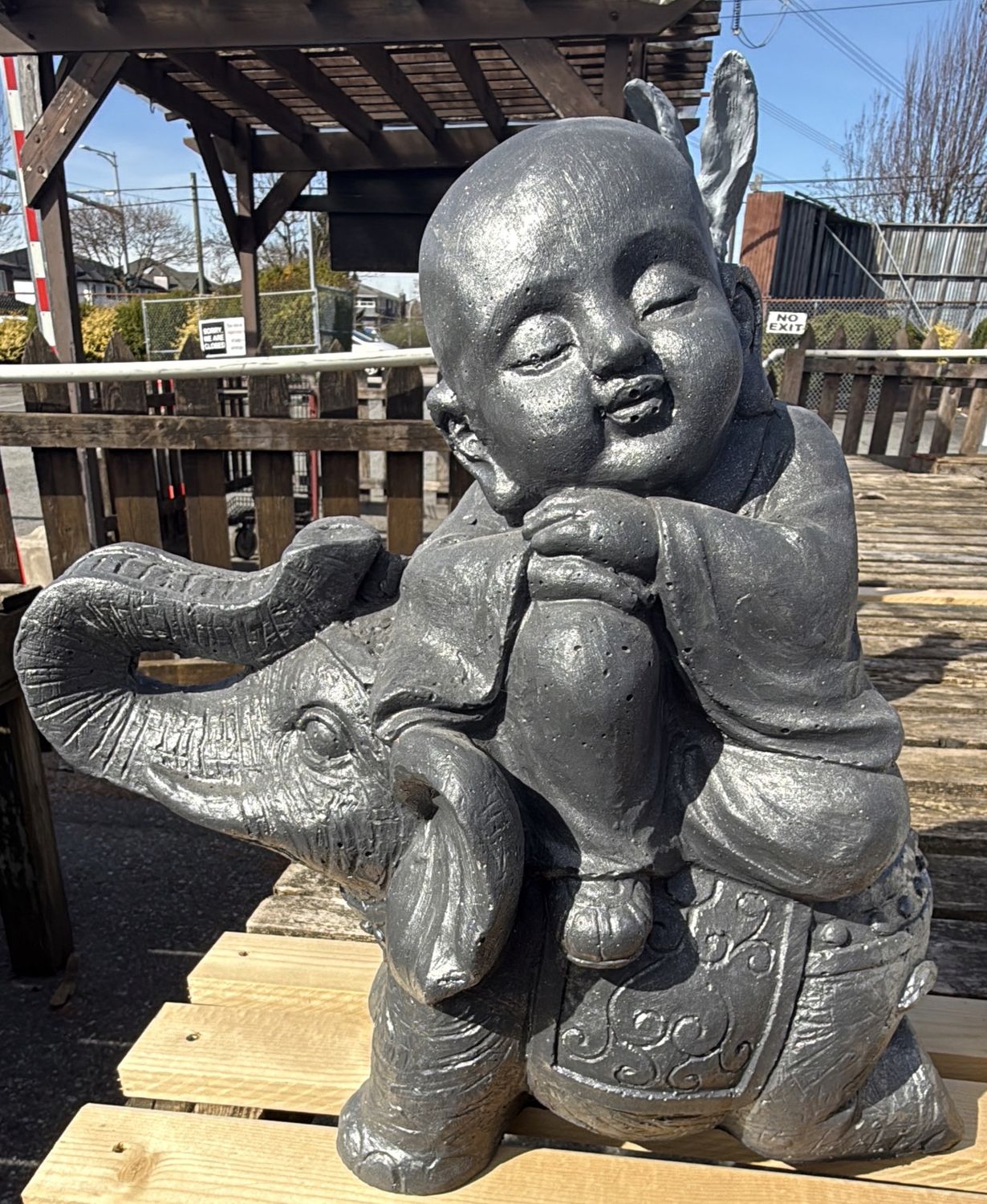 Buddha Sleeping on Elephant Statue