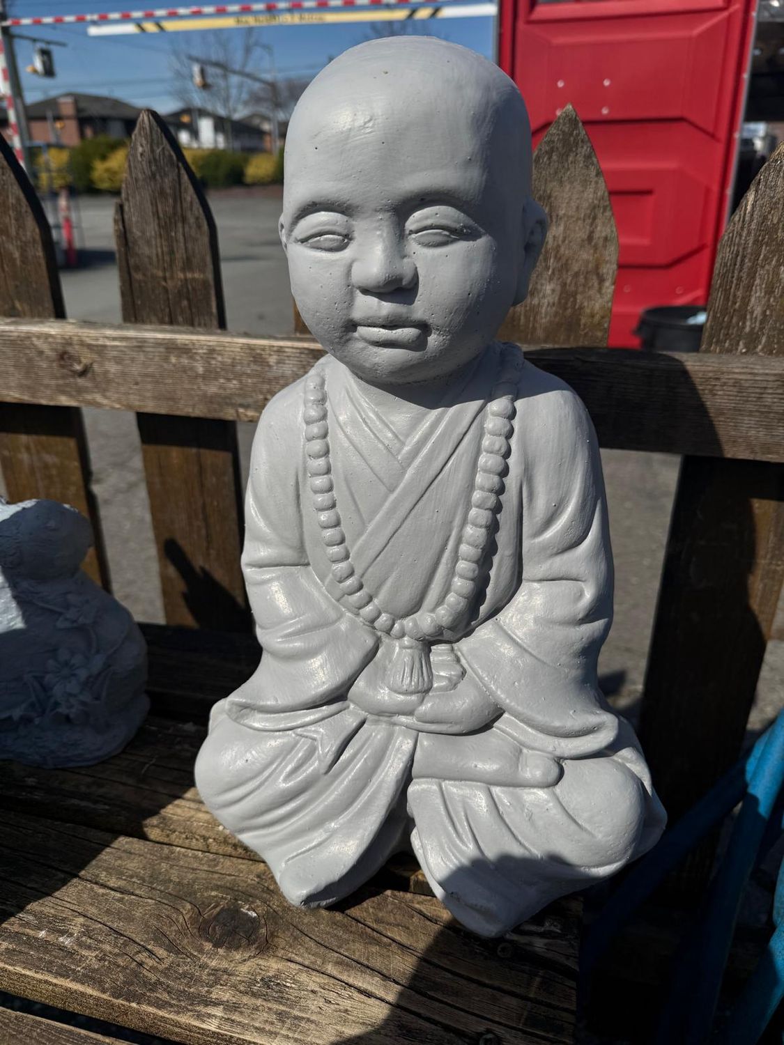Monk Statues, Colour: Light Grey