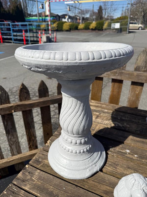 Cement Bird Bath