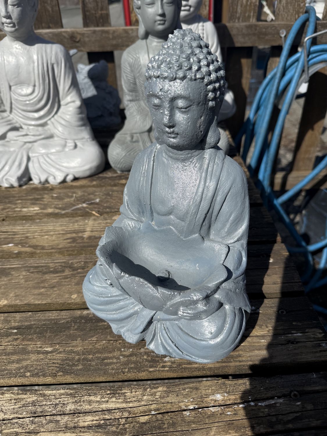 Traditional Buddha Statues, Type: Traditional Dark Grey