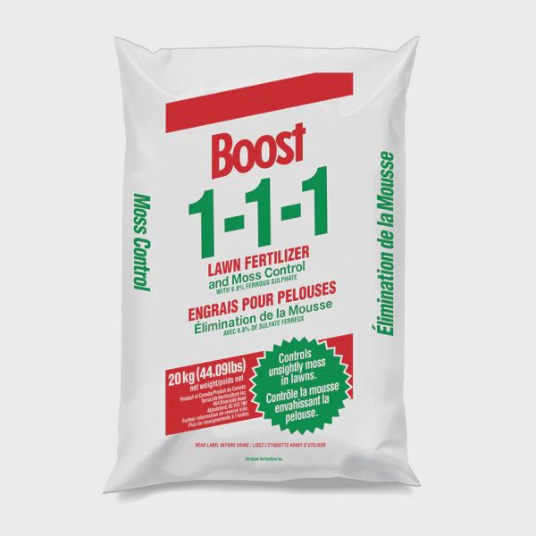 GARDEN PRO Boost Lawn Fertilizer with Moss Control 20Kg