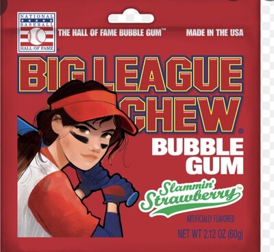 Big League Chew Slammin Strawberry