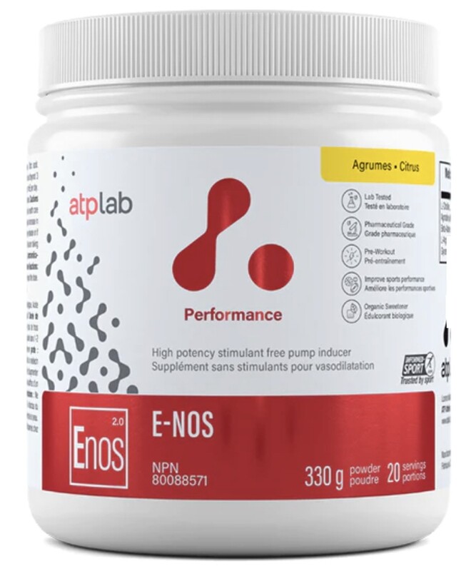 ATP LAB - E-NOS POWDER 330G CITRUS