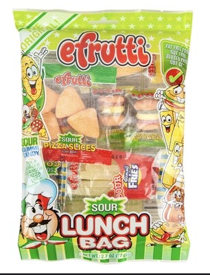 eFrutti Gummi Sour Lunch Bag 77g