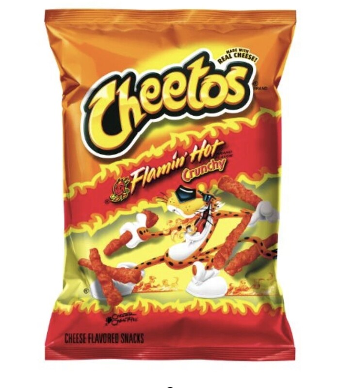 Cheetos Cheese Snacks, Crunchy, Flaming Hot, 3.25 Ounce