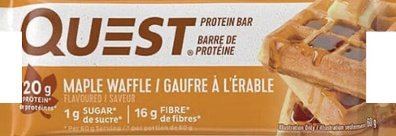 QUEST - BARRE DE PROTÉINE 60G MAPLE WAFFLE