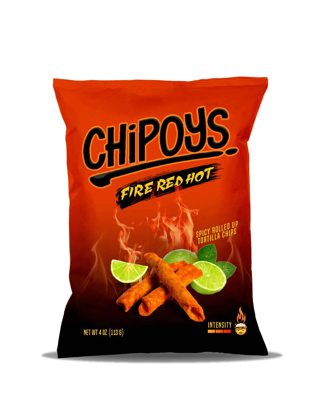Chipoys Fire Red Hot Tortilla Chips 56.7g