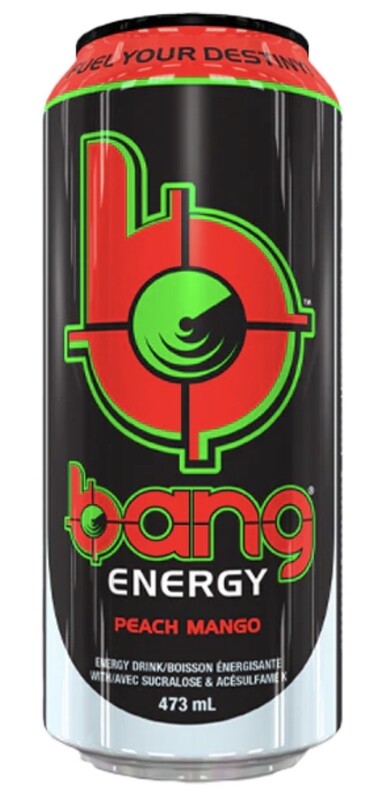 BANG - BOISSON ÉNERGISANTE 473ML PEACH MANGO
