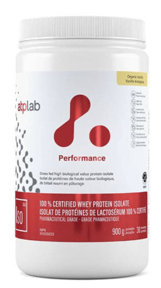 ATP LAB - PROTÉINE ISOLATE 900G VANILLE BIOLOGIQUE